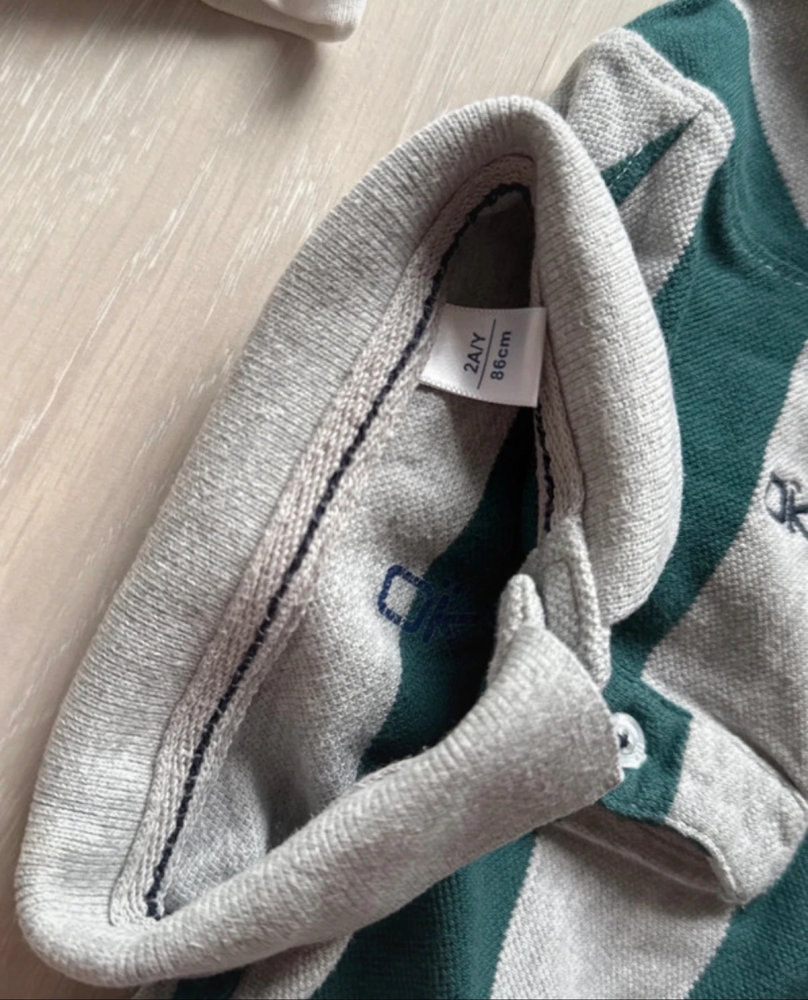 Estado muito bom | lote de 2 t-shirts polo de manga comprida quentes | Obaibi | 2 anos 86cm – photo 4